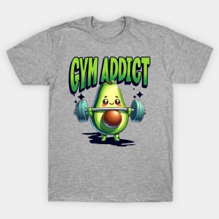 Avocado Mascot - Gym Addict T-Shirt